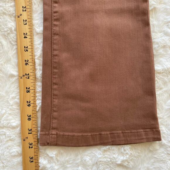 Cosmic Blue Love Women's Straight Leg Pants Size 30 Brown High Rise Soft Jeans - Picture 8 of 10